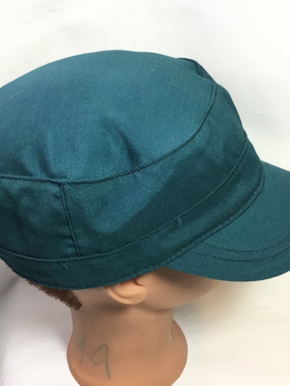 Pistil Women's Cadet Military Cap Cream Teal Blue Adjustable One Size - Picture 4 of 7